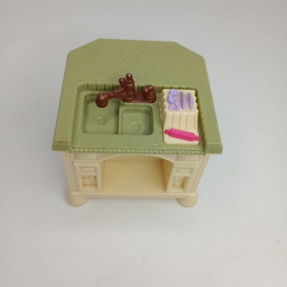 Fisher Price Loving Family Kitchen Island With Sink Dollhouse Accessory - Picture 5 of 6